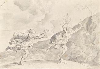 Daphnes Verwandlung in einen Lorbeerbaum, 1750/1800, Tusche, laviert auf Papier, 16 × 22,8 cm,  ...