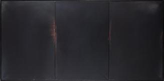 Rudolf Goessl, Freitag, 1978, Öl auf Leinwand, 100 × 204 cm, Belvedere, Wien, Inv.-Nr. 11561