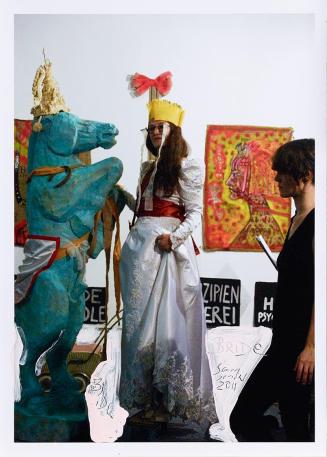 Elisabeth von Samsonow, BRIDE, 2011, Acrylfarbe auf Fotografie, 57,1 × 40,2 cm, Belvedere, Wien ...